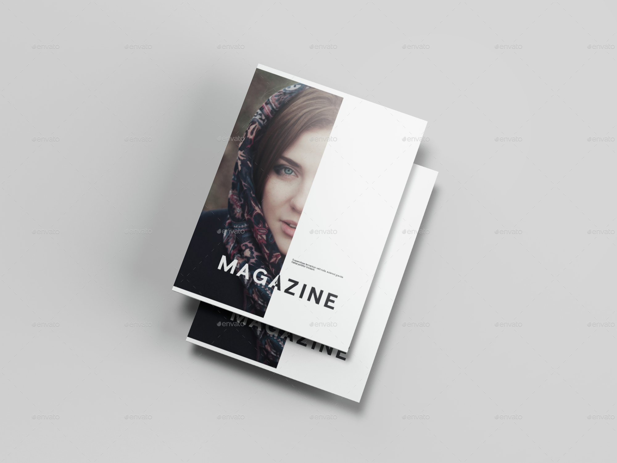 Letter Size Magazine Mockup by graphicpear GraphicRiver